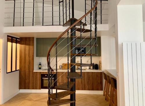 кухня, Charming loft style appartment in center of marais in 3rd - Temple - Republique