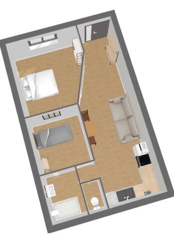 "Le Rive-Gauche" appartement tout équipé, 2 chambres à 2 pas de la gare -- WiFi - TV connectée
