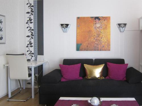 Modernes 1 Zimmer Luxusappartement KLEINER ROLAND mit Parkplatz und Balkon in Bremen Nähe Zentrum, Brémy (fotografie 6)
