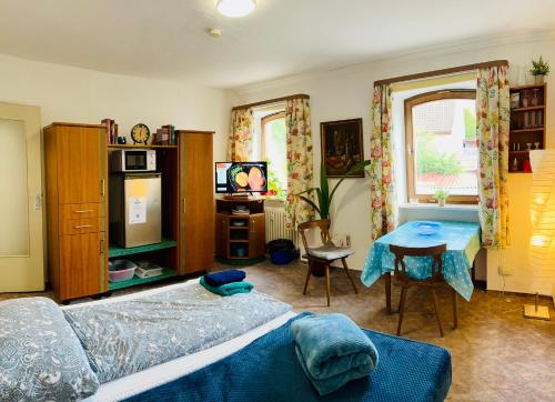 Apartment Amelie - Zimmer mit TV, W-Lan, Mikrowelle und Kühlschrank, Bad mit Dusche - Malterdingen