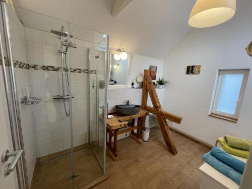 Bathroom, Ferienhaus Alte Schmiede in Kirchhain