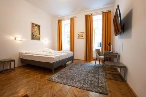  Сentral spacious apartment with a king-size bed in Wien