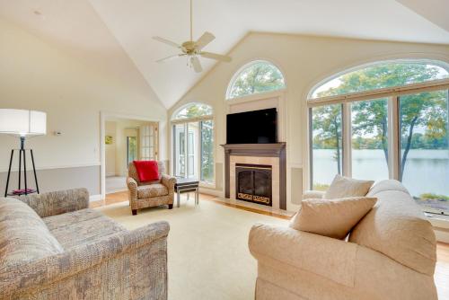 Spacious Lakefront New Auburn Home with Sunroom