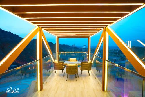 balkon/terras, Dibba Mountain Park Resort in Dibba Al Fujairah