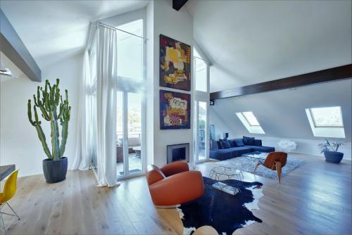  Beautiful Rooftop Flat - 10 min from Lausanne city in Servion