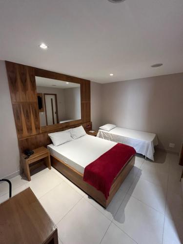 1 double bed, 1 twin bed