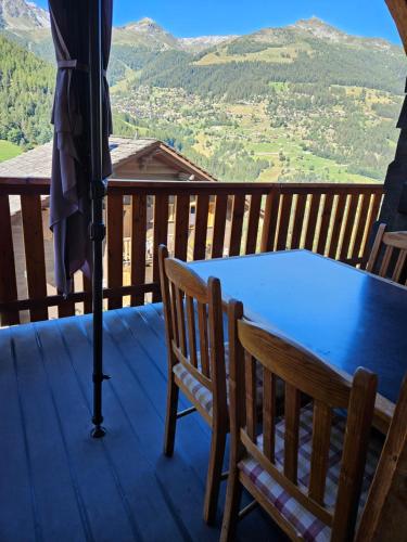 Erkély/terasz, chante bise in Grimentz