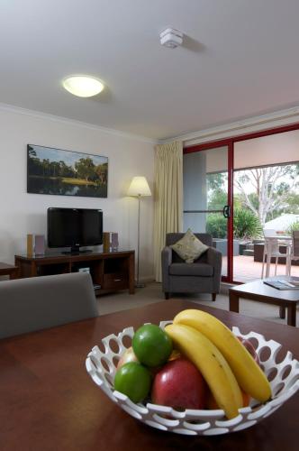 Shared lounge/TV area, Club Wyndham Port Stephens in Salamander Bay
