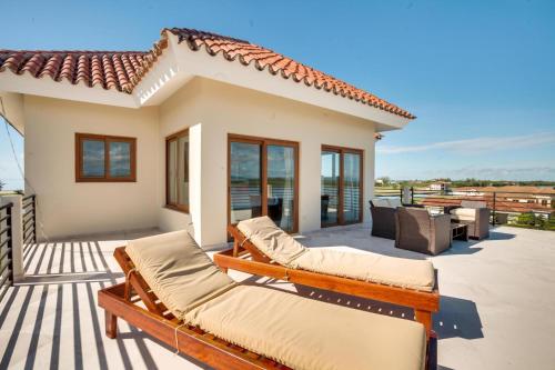 Plattegronden, Laguna Gecko Villa in Maya Beach