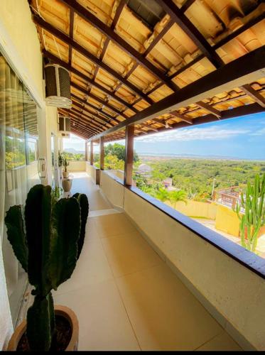 شرفة/ تراس, Pousada Preciosa in Vila Luiza