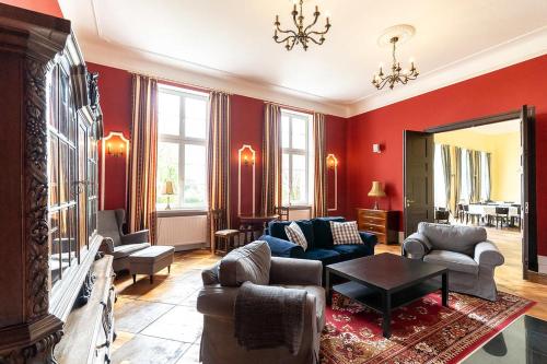 Koplietošanas atpūtas telpa ar TV, Gutshaus Groß Helle in Molln (Mecklenburg-Vorpommern)