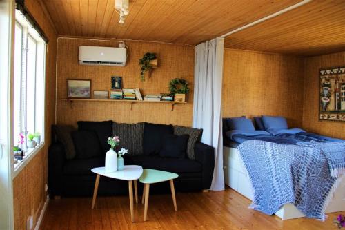 Cabin at the sea. public beach close with jumpingtower.