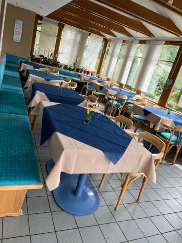 餐廳, Pension Larchenhof in 多布里奇