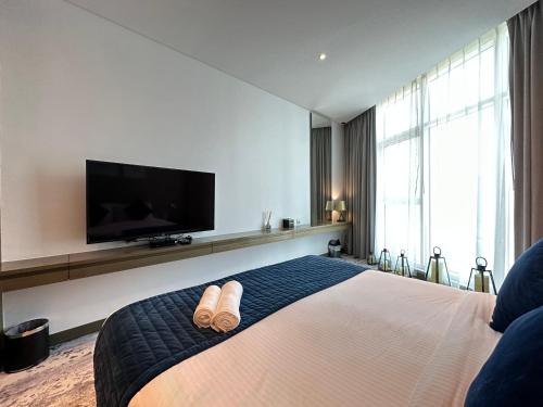 Business Bay Modern studio with a Canal view at DAMAC Maison Prive 1616, Dubaj (fotografie 10)