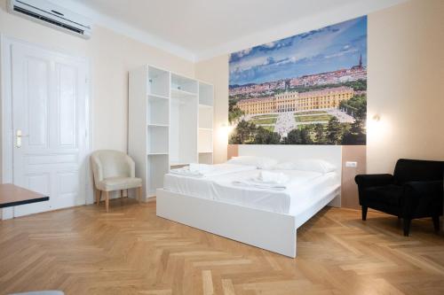  3-rooms central apartment with a king-size bed in Wien
