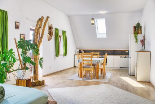 Konyha, Luxus Apartment! Küche, Balkon, Netflix, Parkplatz - 8 Personen (Luxus Apartment! Kuche, Balkon, Netflix, Parkplatz - 8 Personen) in Scheyern
