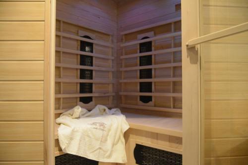 Sauna, Ferienwohnung OstseeBrise in Olpenitz