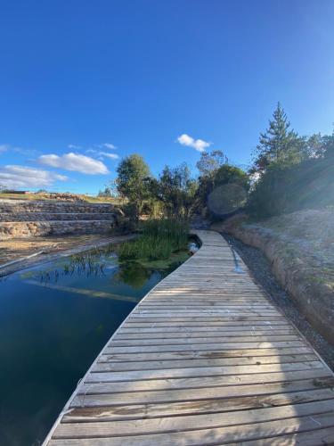 Peldbaseins, La Colmena Glamping in Rapel