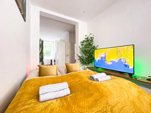 Freundliche Ferienwohnung mit Regendusche, Küche, Waschmaschine&Trockner, TV, WLAN, Lipsko (fotografie 10)