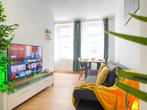 Freundliche Ferienwohnung mit Regendusche, Küche, Waschmaschine&Trockner, TV, WLAN, Lipsko (fotografie 8)