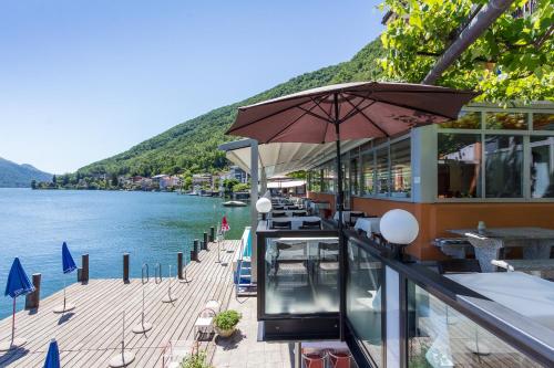 Balkon/terasa, Hotel Riviera in Melide