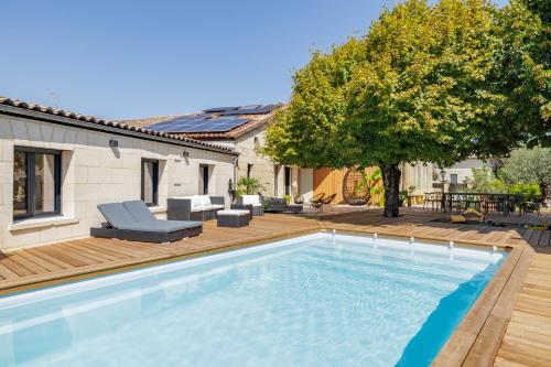 Villa Cantalupo piscine St Emilion