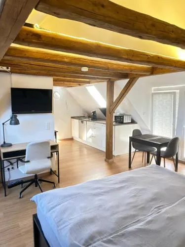 1 Zimmer Wohnung DG mit Klimaanlage und kleinen Balkon in Oedheim, Deutschland