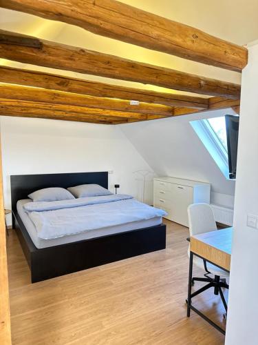 1 Zimmer Wohnung DG mit Klimaanlage und kleinen Balkon