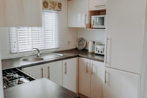 Caravan with sea views on the coast near St Davids in Pembrokeshire