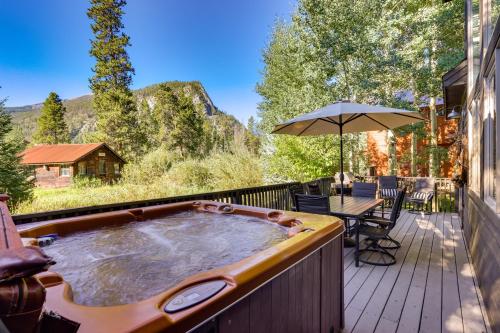 Walk to Main St Frisco Home with Hot Tub and Deck!