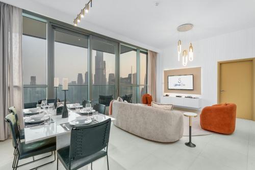 Ultimate Stay Full Burj Khalifa & Downtown Views Designer Luxury High Floor connected to Dubai Mall for 4 People, Dubaj (fotografie 8)