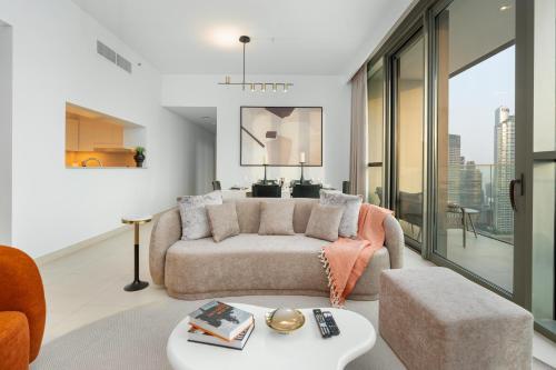 Ultimate Stay Full Burj Khalifa & Downtown Views Designer Luxury High Floor connected to Dubai Mall for 4 People, Dubaj (fotografie 9)