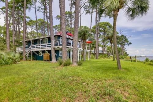 Carrabelle Retreat with Boat Dock and Views of Gulf!