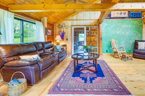 Pet-Friendly Jamestown Cabin with Fire Pit and Deck!