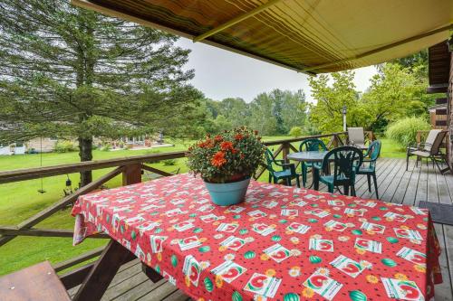 Pet-Friendly Jamestown Cabin with Fire Pit and Deck!