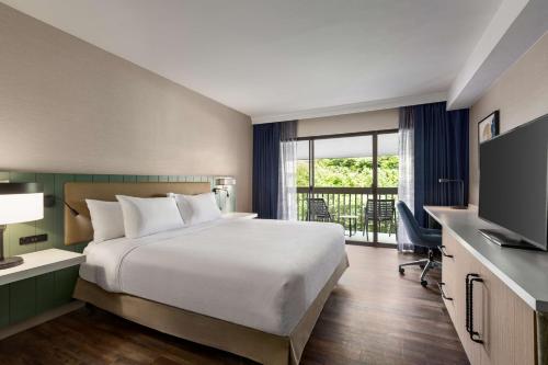 1 King Mobility Accessible W/ Bathtub Balcony