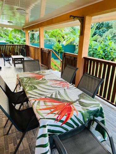 ระเบียง/ชานเรือน, Villa Toa Pearl Bora Bora in ฟานุย