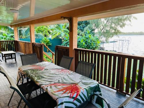 ระเบียง/ชานเรือน, Villa Toa Pearl Bora Bora in ฟานุย