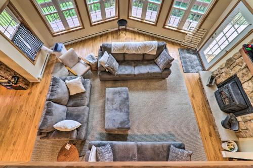 Big Bass Lake House with Grill - Steps to River! in Gouldsboro, USA