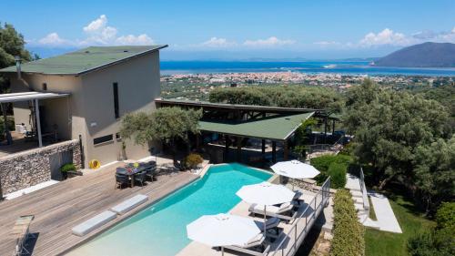 Exterior view of Apanemia Luxury Villa, Lefkada