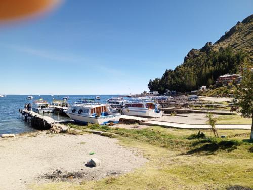View, Hostal Puerto Alegre in Copacabana