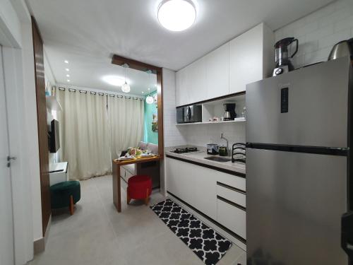 مطبخ, Green Porto Flat 301 Centro - Piscinas Naturais in Porto De Galinhas City Center
