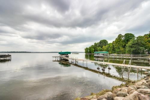 Lakefront Isle Escape with Dock and Fire Pit!