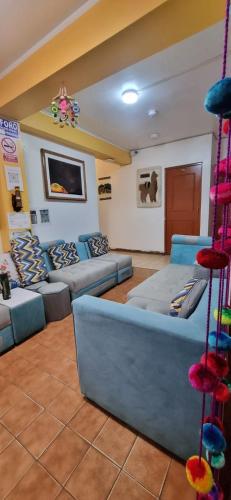Shared lounge/TV area, Hotel Valery II in Huaraz