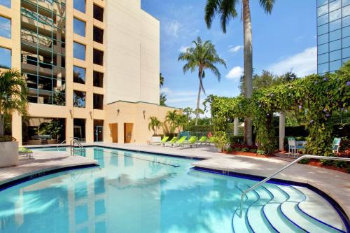 Swimming pool, Hilton Boca Raton Suites in Boca Raton City Center