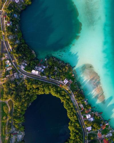 Apartamento en Bacalar con piscina y cerca de la laguna para familias y grupos Coral