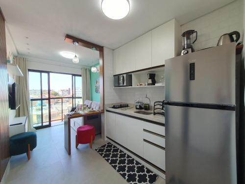 مطبخ, Green Porto Flat 301 Centro - Piscinas Naturais in Porto De Galinhas City Center