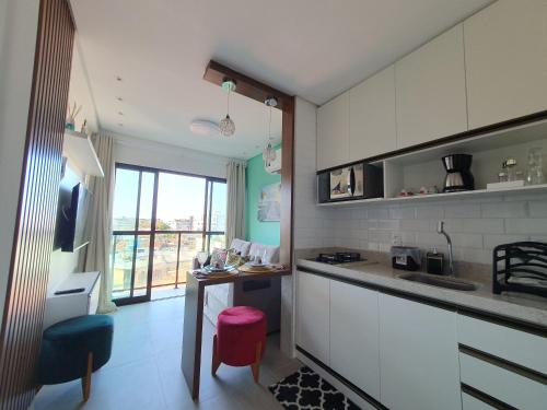 مطبخ, Green Porto Flat 301 Centro - Piscinas Naturais in Porto De Galinhas City Center