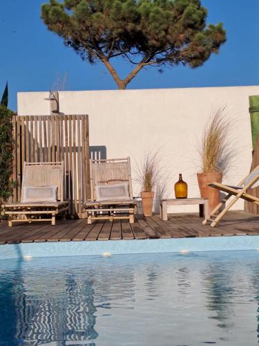 . Casa Atlântico Carvalhal Comporta, apartamento piscina aquecida