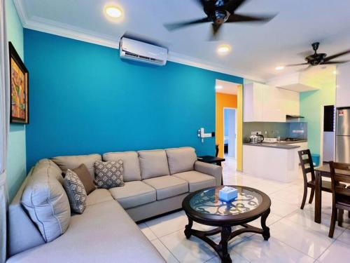 公共休息室/电视室, Homely 2BR Heritage D'Sara @ Link to MRT, Near Thomson Hospital & Sungai Buloh Hospital in 双溪毛糯